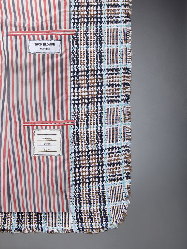 FRAYED PLAID CHECK SUMMER TWEED SPORTCOAT - image 5
