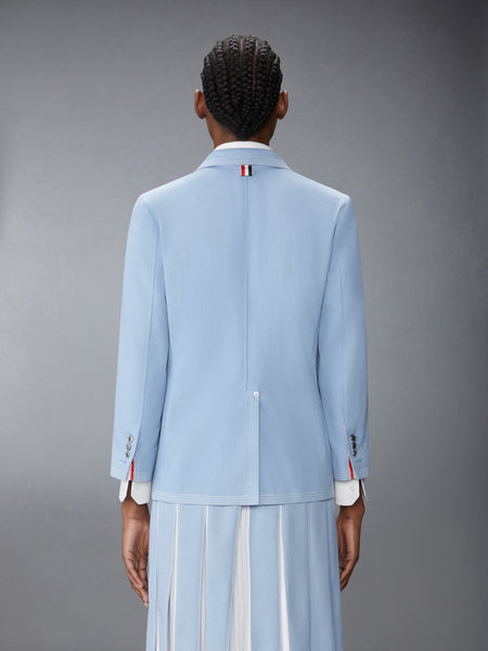 UNCONSTRUCTURED DENIM SACK SPORTCOAT LIGHT BLUE