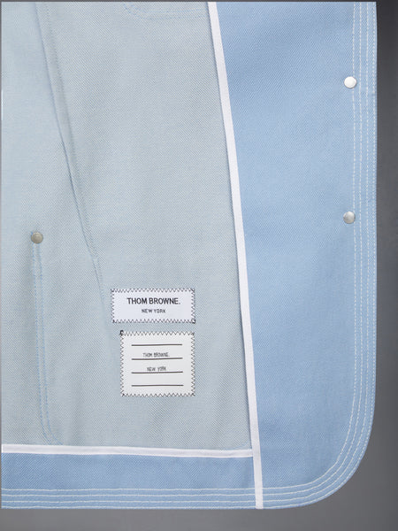 UNCONSTRUCTURED DENIM SACK SPORTCOAT LIGHT BLUE