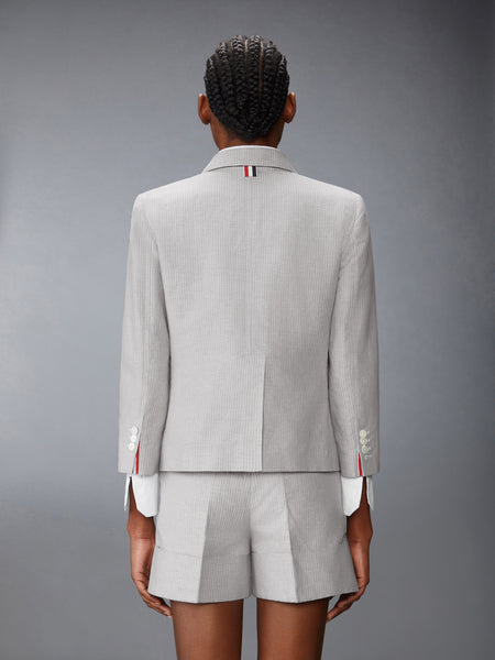 TONAL UNIVERSITY STRIPE SACK SPORTCOAT LT GREY