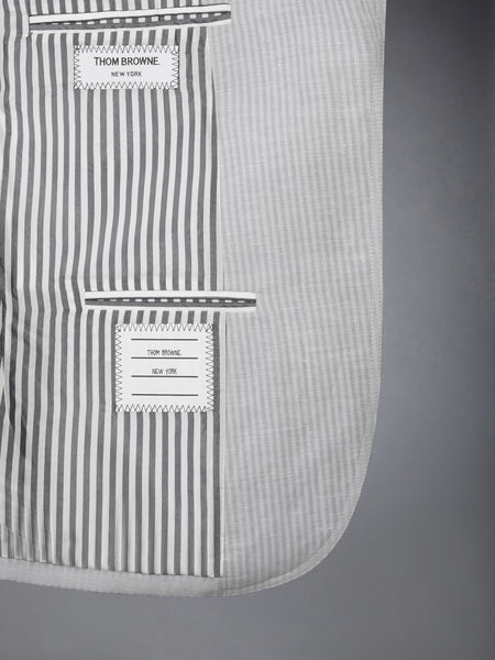 TONAL UNIVERSITY STRIPE SACK SPORTCOAT LT GREY