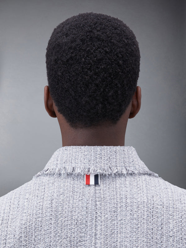 TWEED FRAY 4-BAR CROPPED SACK JACKET - image 6