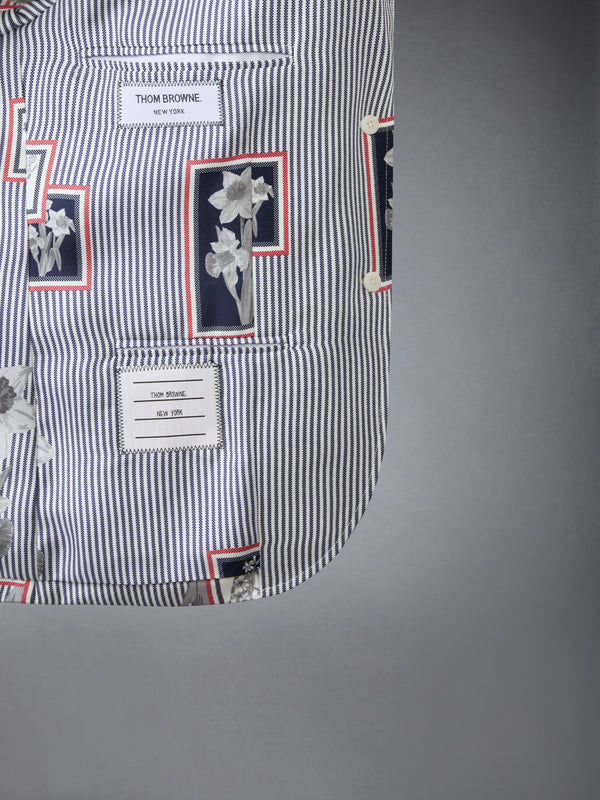 SILK TWILL FRAMED FLORAL HIGH ARMHOLE SPORTCOAT - image 5