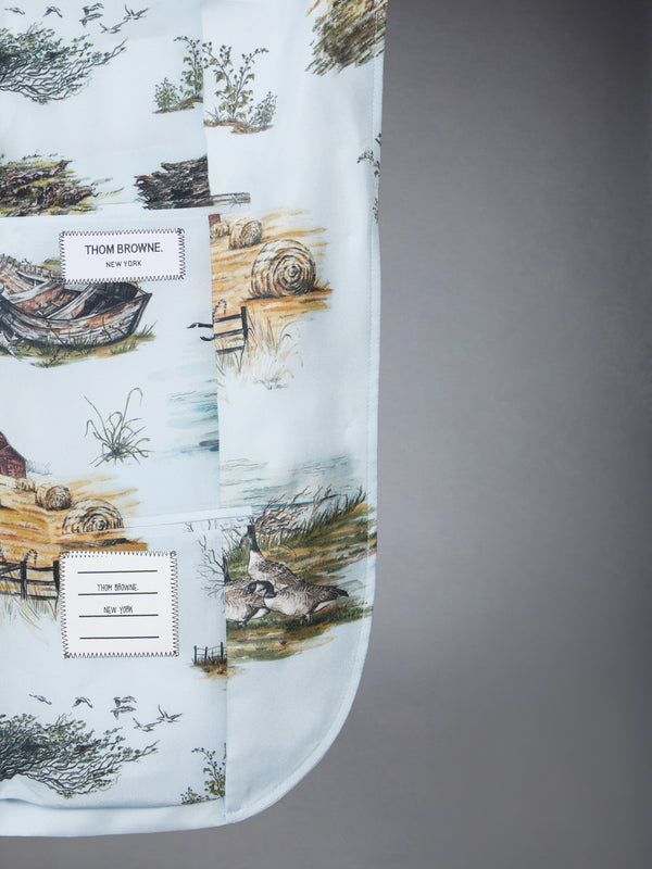 SCENIC TOILE SILK TWILL HIGH ARMHOLE SPORTCOAT - image 5