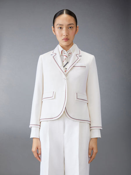 CASHMERE HIGH ARMHOLE SPORTCOAT WHITE
