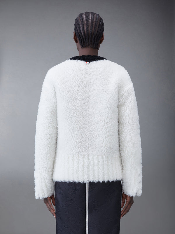 Dyed Shearling Cardigan - image 2