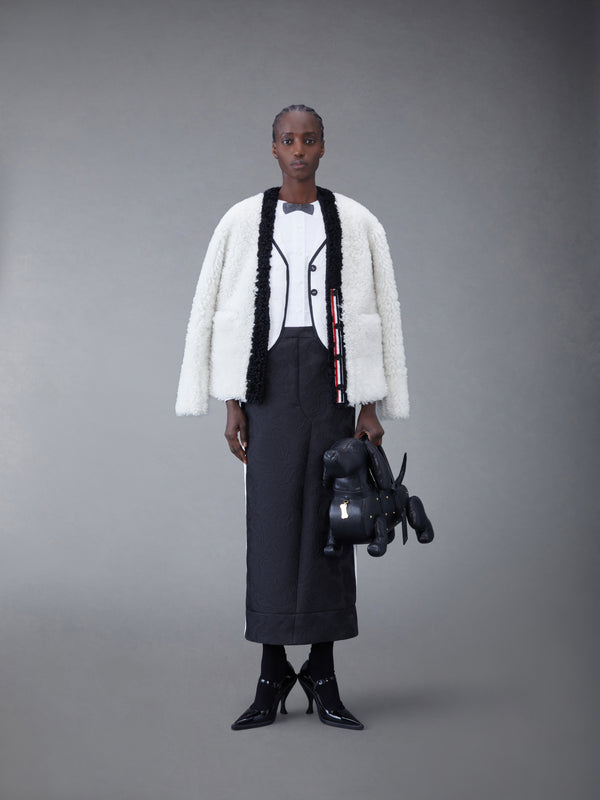Dyed Shearling Cardigan - image 4