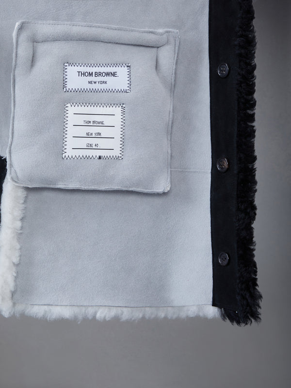 Dyed Shearling Cardigan - image 5