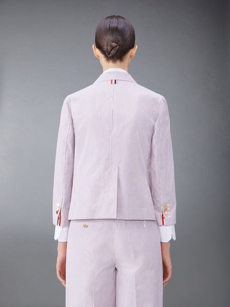 DOBBYCORD CROPPED SACK SPORT COAT RWBWHT