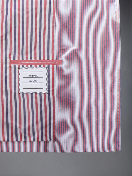 DOBBYCORD CROPPED SACK SPORT COAT RWBWHT