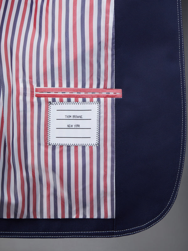 COTTON CANVAS CROPPED PATCH POCKET SACK JACKET - image 5