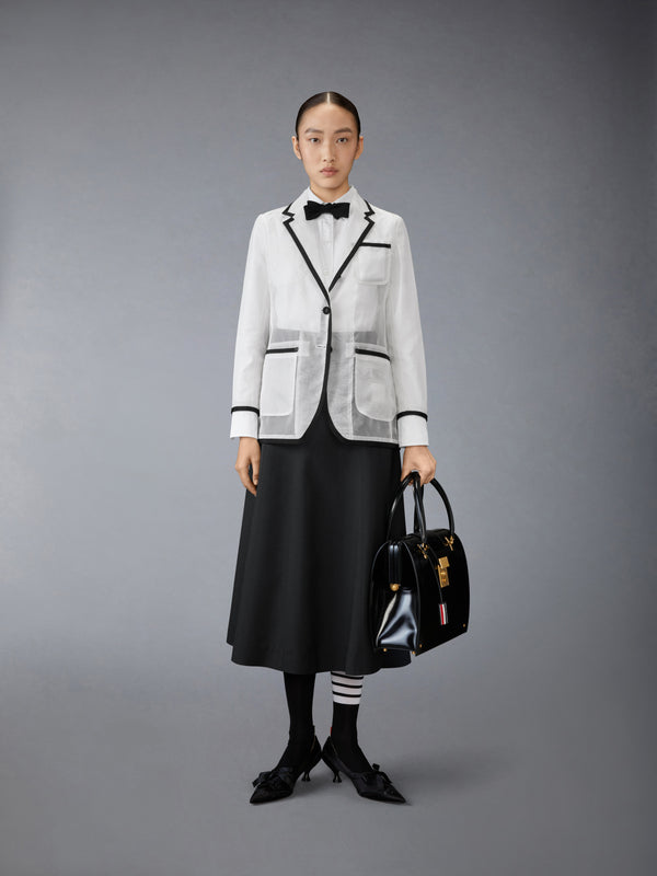 SILK ORGANZA ELONGATED JACKET - image 3