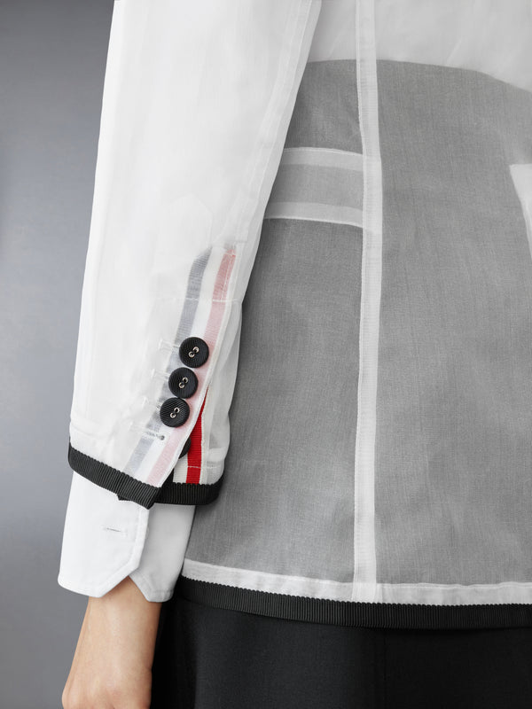 SILK ORGANZA ELONGATED JACKET - image 4