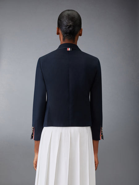 LINEN COTTON HIGH BREAK SPORT COAT NAVY