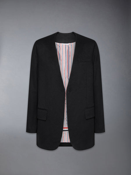 CASHMERE WOOL AND SILK 2-IN-1 SPORTCOAT BLACK