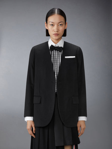 CASHMERE WOOL AND SILK 2-IN-1 SPORTCOAT BLACK