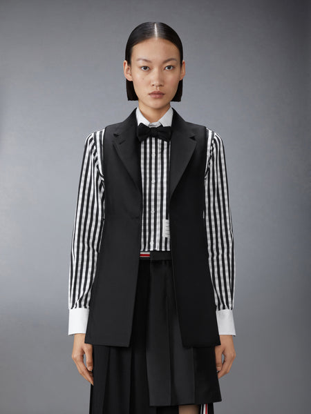 CASHMERE WOOL AND SILK 2-IN-1 SPORTCOAT BLACK