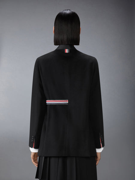 CASHMERE WOOL AND SILK 2-IN-1 SPORTCOAT BLACK