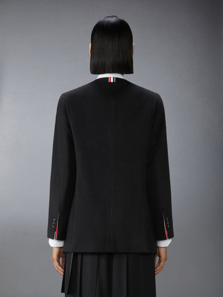 CASHMERE WOOL AND SILK 2-IN-1 SPORTCOAT BLACK