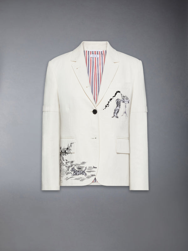 SOLID CANVAS UNCONSTRUCTED RELAXED FIT SPORTCOAT - featured image