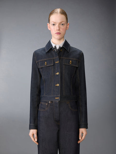 SELVEDGE DENIM SHRUNKEN  JACKET NAVY