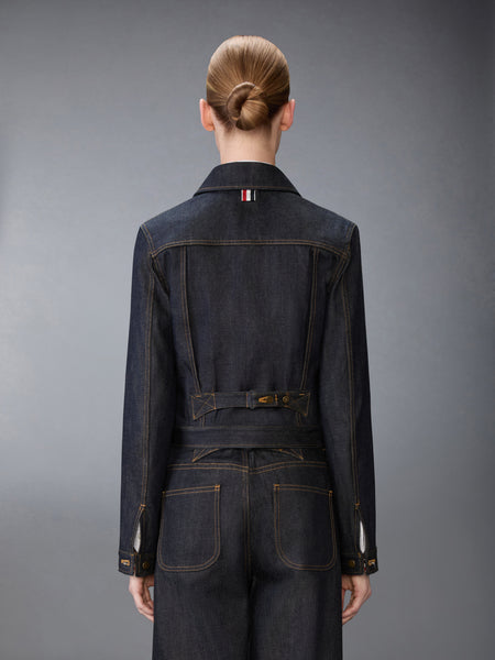 SELVEDGE DENIM SHRUNKEN  JACKET NAVY