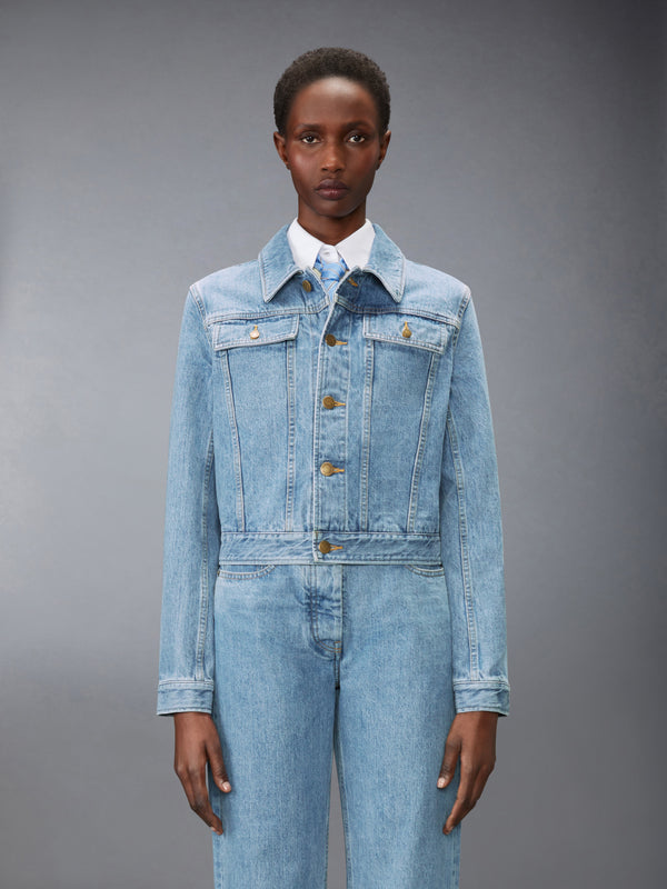 SHRUNKEN SELVEDGE DENIM JACKET - image 1