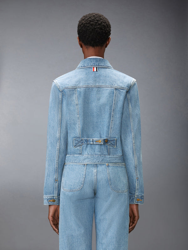 SHRUNKEN SELVEDGE DENIM JACKET - image 2