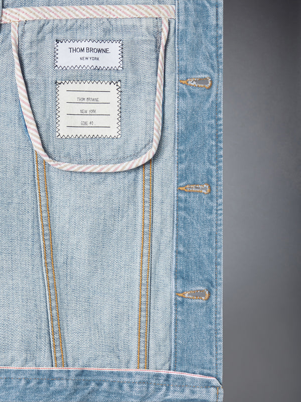 SHRUNKEN SELVEDGE DENIM JACKET - image 5