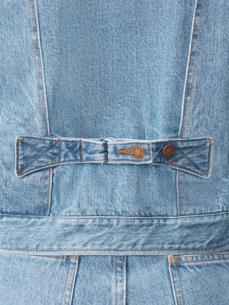 SHRUNKEN SELVEDGE DENIM JACKET LIGHT BLUE