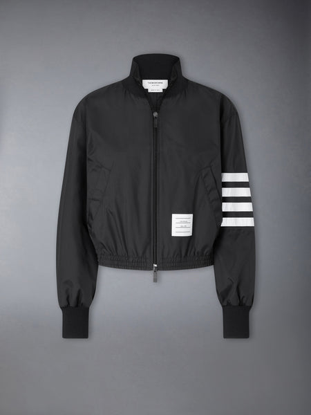 RIPSTOP ZIP UP TRACK JACKET BLACK