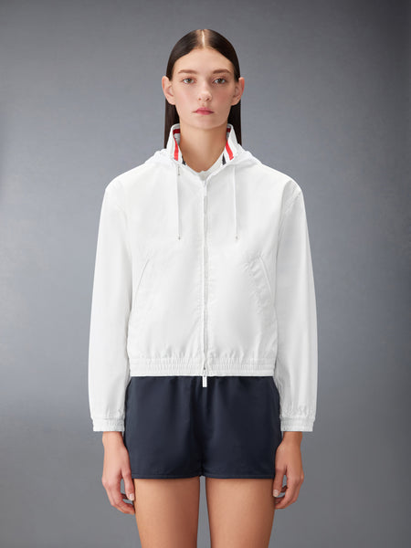 NYLON TECH TRACK JACKET WHITE