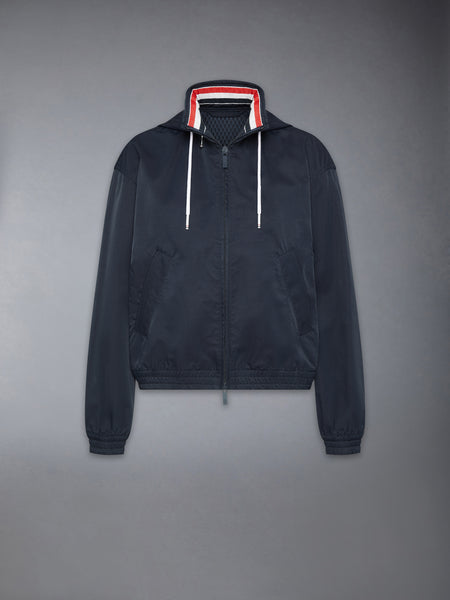 NYLON TECH TRACK JACKET NAVY