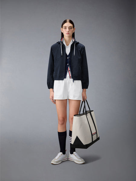 NYLON TECH TRACK JACKET NAVY