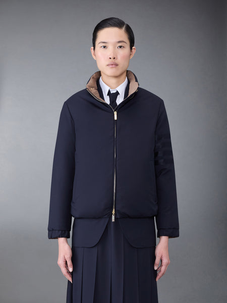 Ultralight Tech and Plain Weave Down Reversible 4-Bar Jacket DARK BLUE