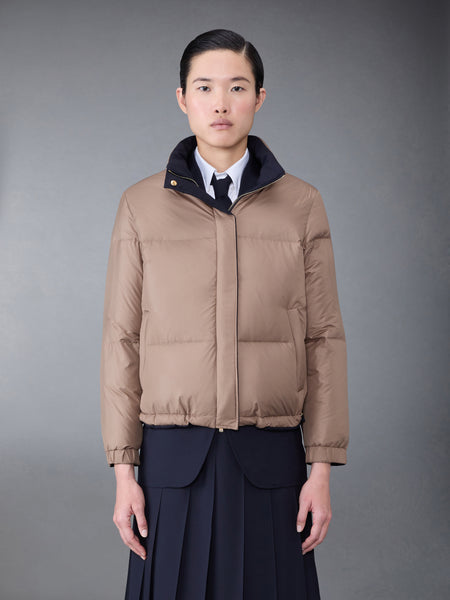 Ultralight Tech and Plain Weave Down Reversible 4-Bar Jacket DARK BLUE