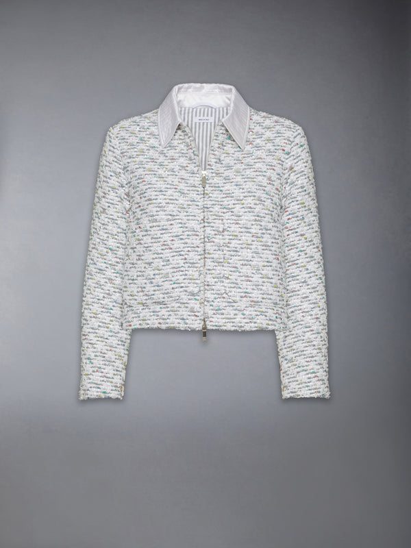 SEQUIN TWEED GOLF JACKET - featured image