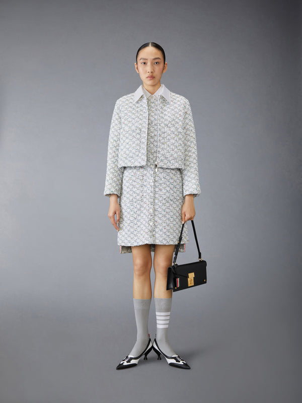 SEQUIN TWEED GOLF JACKET - image 3