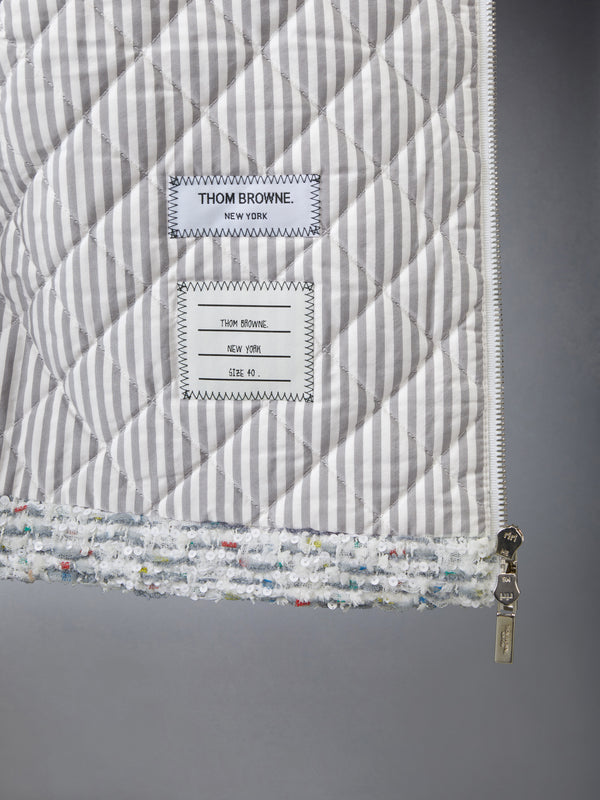 SEQUIN TWEED GOLF JACKET - image 4