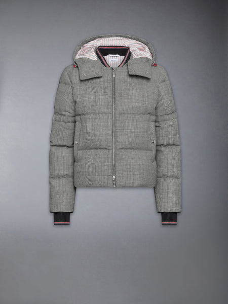 PRINCE OF WHALES FUNMIX WOOL DOWN FILLED  JACKET BLK/WHT