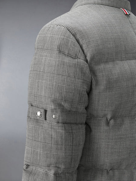 PRINCE OF WHALES FUNMIX WOOL DOWN FILLED  JACKET BLK/WHT