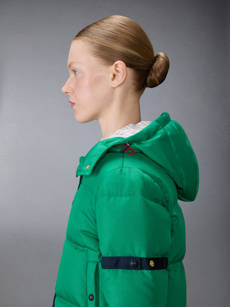 CORDURA DOWN FILLED JACKET WITH ARMBANDS GREEN