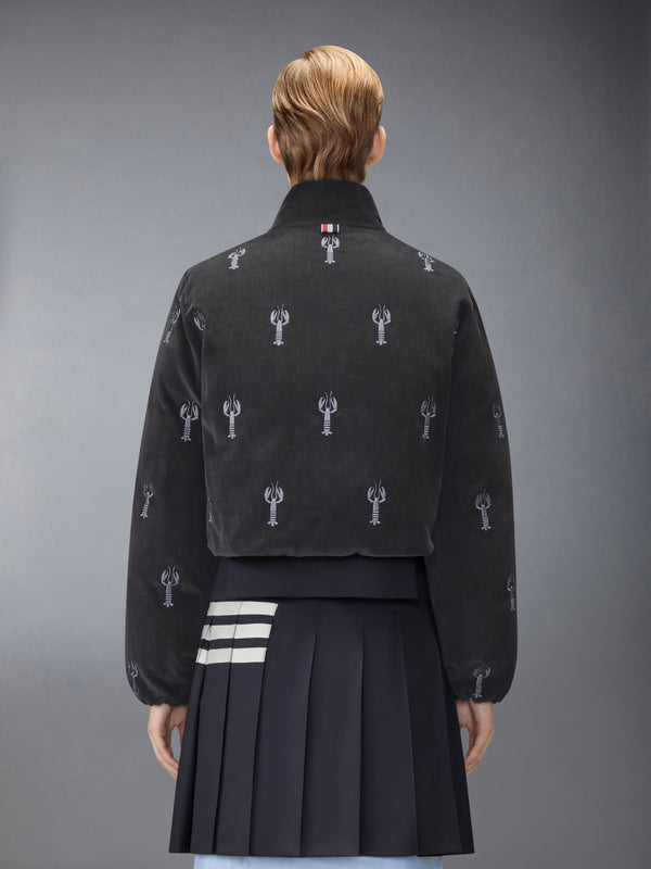 CORDUROY LOBSTER STITCH REVERSIBLE CROPPED DOWN JACKET - image 3