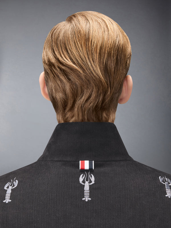 CORDUROY LOBSTER STITCH REVERSIBLE CROPPED DOWN JACKET - image 5