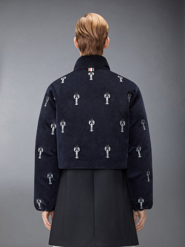CORDUROY LOBSTER STITCH REVERSIBLE CROPPED DOWN JACKET - image 3
