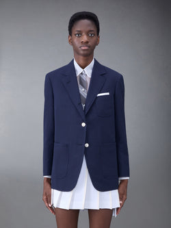 WOOL SEERSUCKER PATCH POCKET SPORT COAT