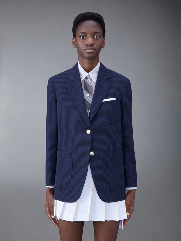 WOOL SEERSUCKER PATCH POCKET SPORT COAT - featured image