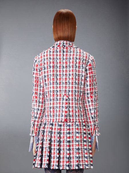 GINGHAM SATIN RIBBON TWEED SPORTCOAT RWBWHT
