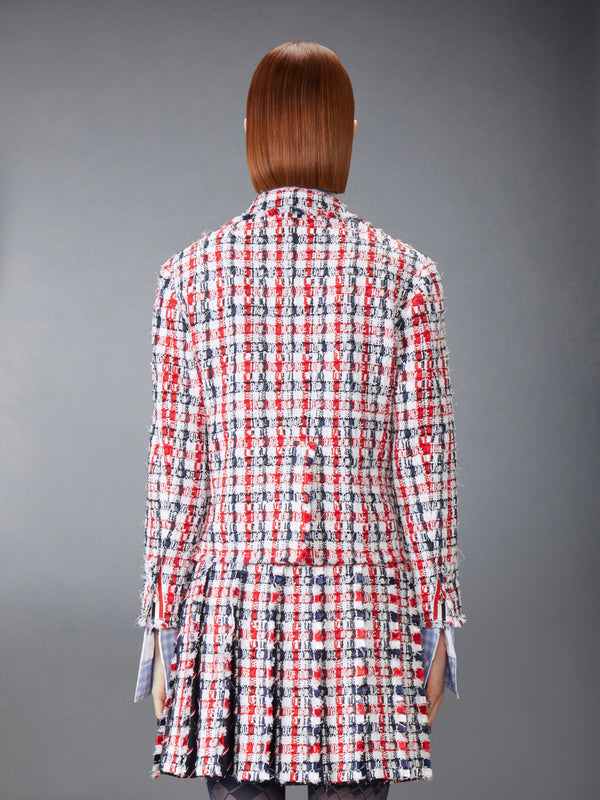 GINGHAM SATIN RIBBON TWEED SPORTCOAT - image 2