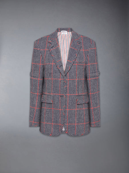 OVERSIZED CHECK HUNTING TWEED ARMBAND SPORTCOAT RWBWHT